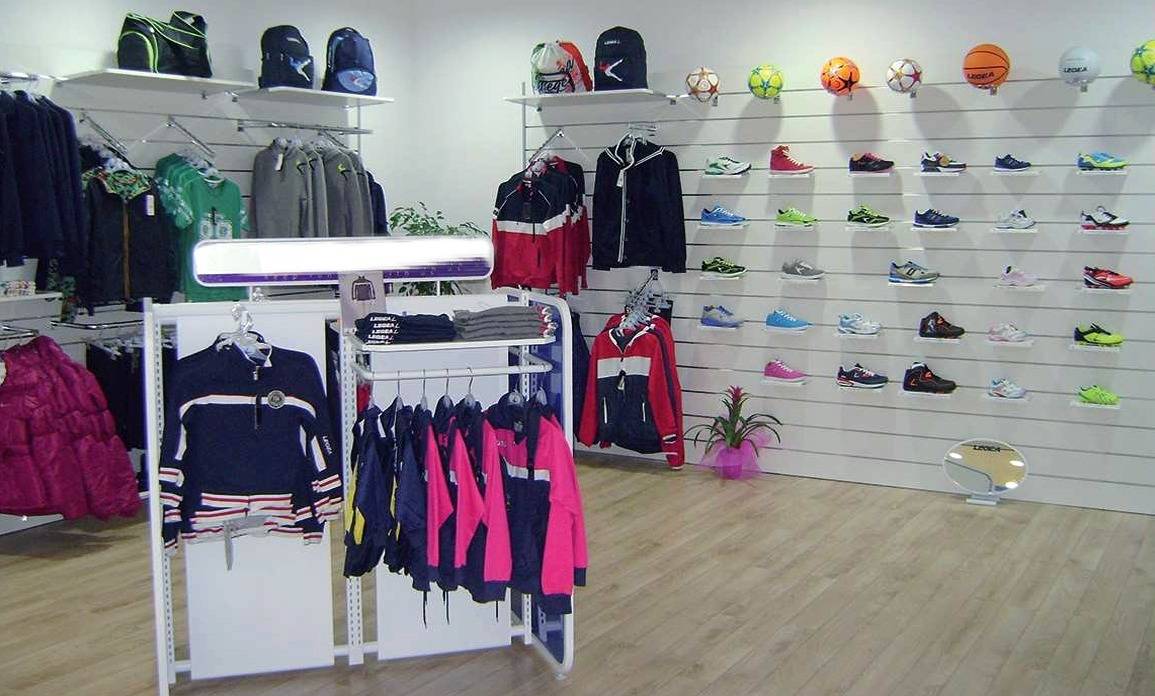 Pareti dogate per abbigliamento sportivo